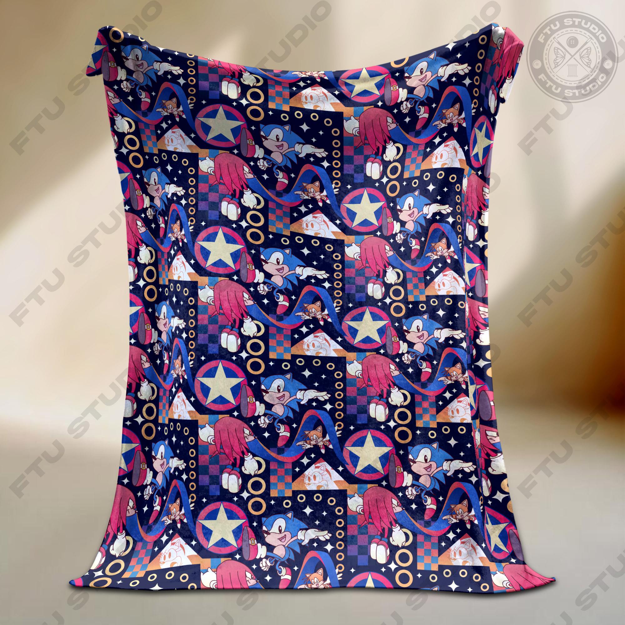 Discover Hedgehog Blanket, Video Game Blanket, Anime Gifts