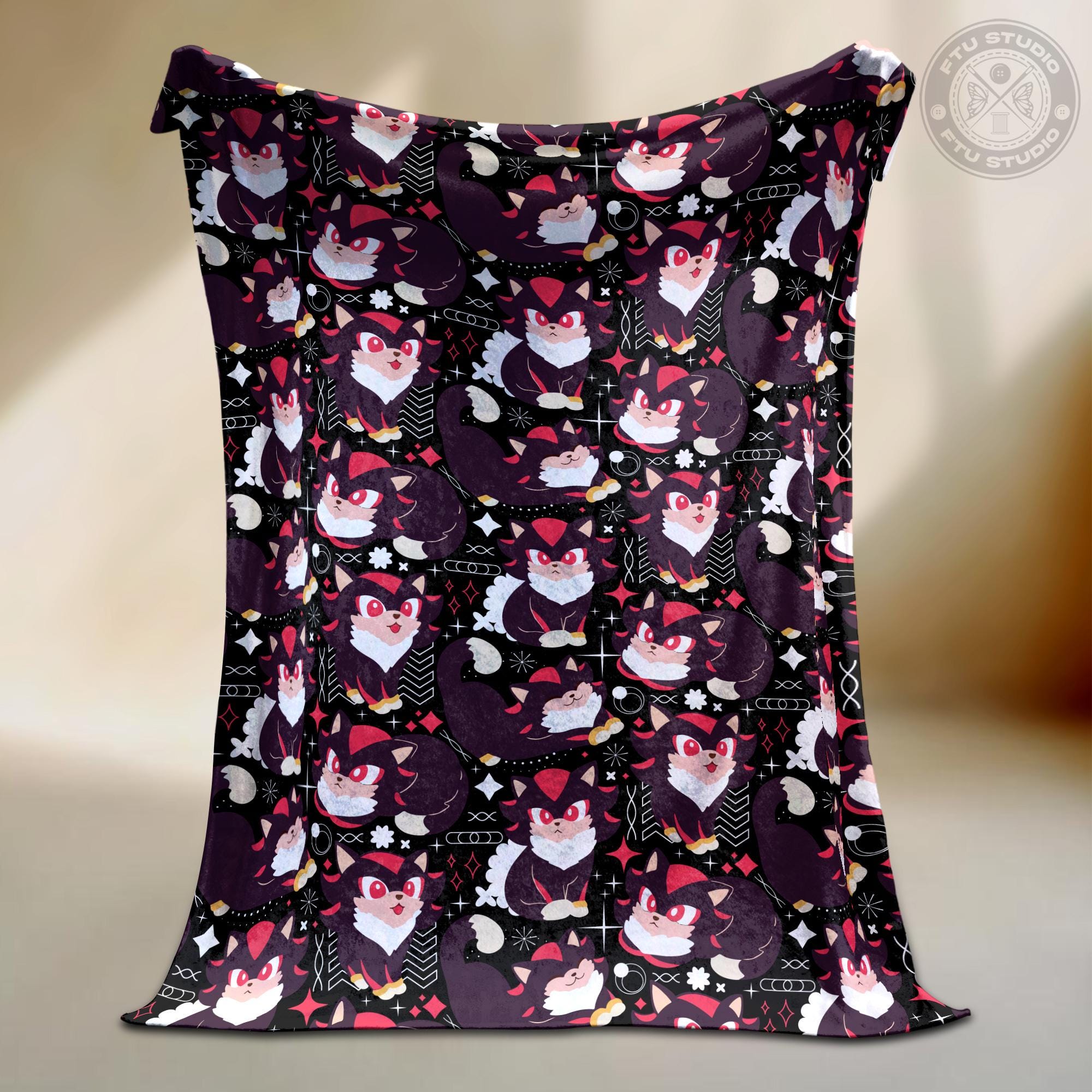 Discover Hedgehog Blanket, Movie Friends Characters, Video Gamer Decor Gift