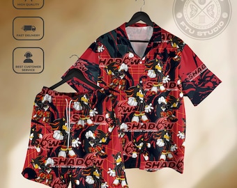 Shadow Hedgehog Hawaiian Shirt: Gaming Adventure, Japanese Style
