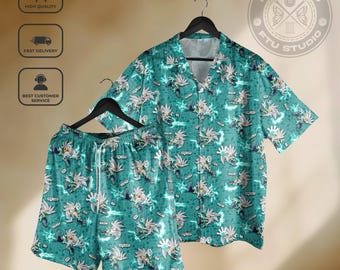 Silver Sonic Hawaiian Shirt, Futuristic Style Hedgehog Game Inspired Streetwear, Video Game Gift