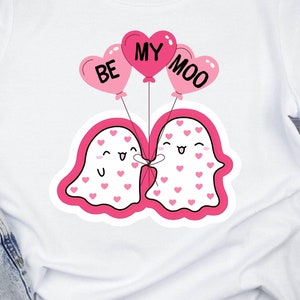Be My Boo PNG, Ghost Sweater, Valentines Day Hoodie, XOXO Sweatshirt, Women Valentines Day PNG, Heart png
