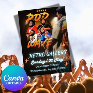 Rod Wave Nostalgia invitation, 90s Rap Music, Rapper Rod Wave Tour Design, Rod Wave invitation, Rod Wave Nostalgia 2024 Rap Music invitation