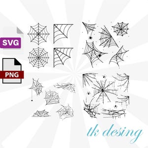 Spider Web SVG, Scary Spider SVG, Digital Download,PNG Instant Download