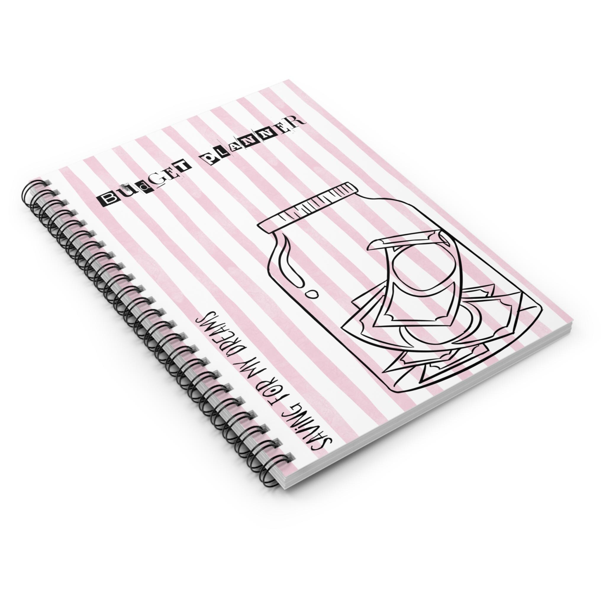 Budget Planner Notebook Planning My Savings Saving up Big Dreams Spiral ...