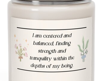 The Depths of My Being Candle, Aromatherapy, Soothing Wax Candle, Motivational and Inspiring Perfect Gift Candle, Manifest Positive Vibes