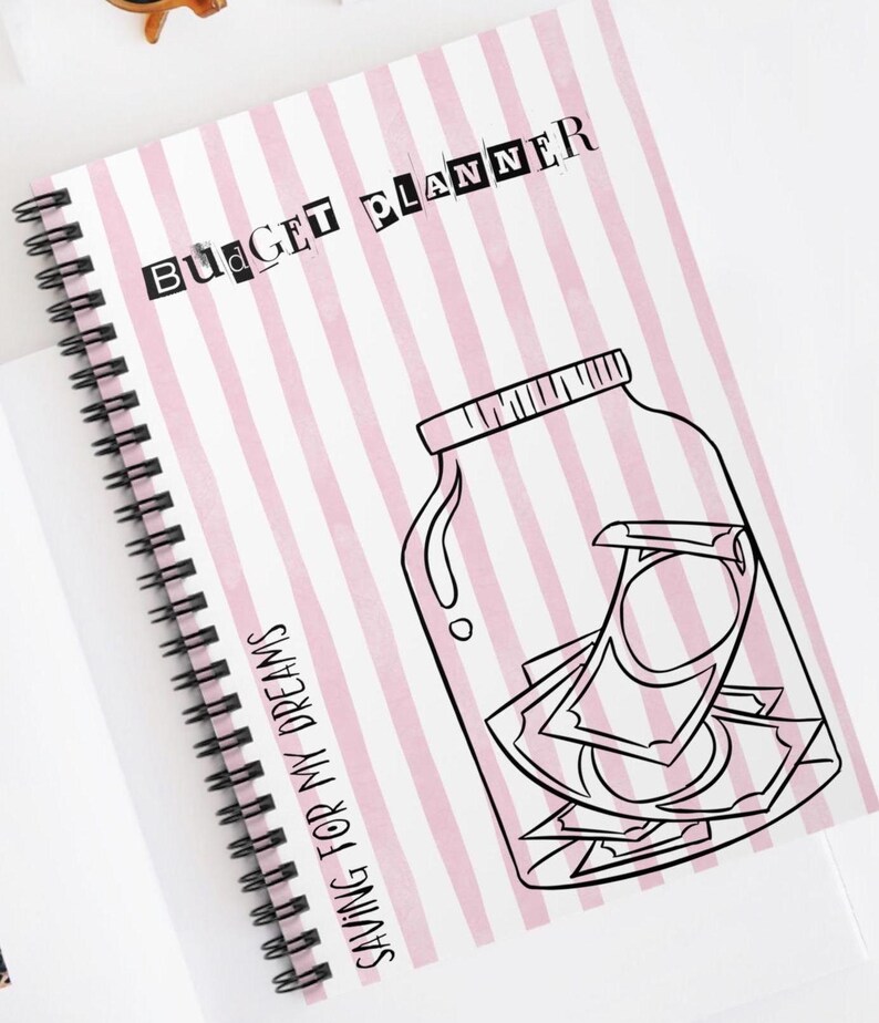 Budget Planner Notebook Planning My Savings Saving up Big Dreams Spiral ...