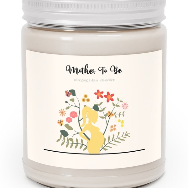 Beautiful Mother To Be Candle, Calming And Soothing Aromatherapy Wax Candle, Perfect Gift For Wife/New Mother, Relaxing Into Motherhood