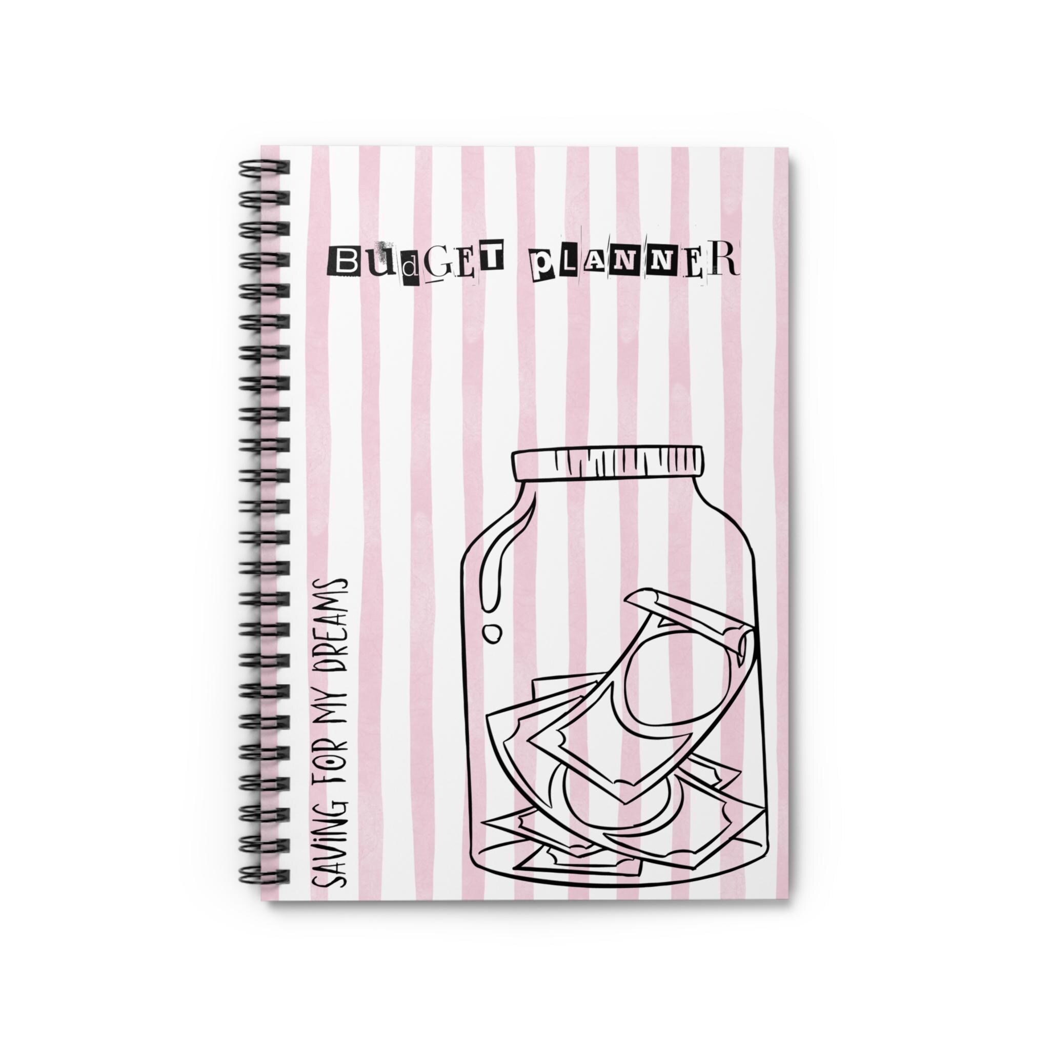 Budget Planner Notebook Planning My Savings Saving up Big Dreams Spiral ...