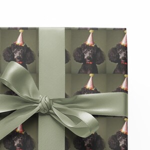 Poodle Dog Wrapping Paper, Cute Party Dog Gift Wrap, Birthday, Party, Graduation, Christmas, Holiday Wrapping Paper for Dog Lovers