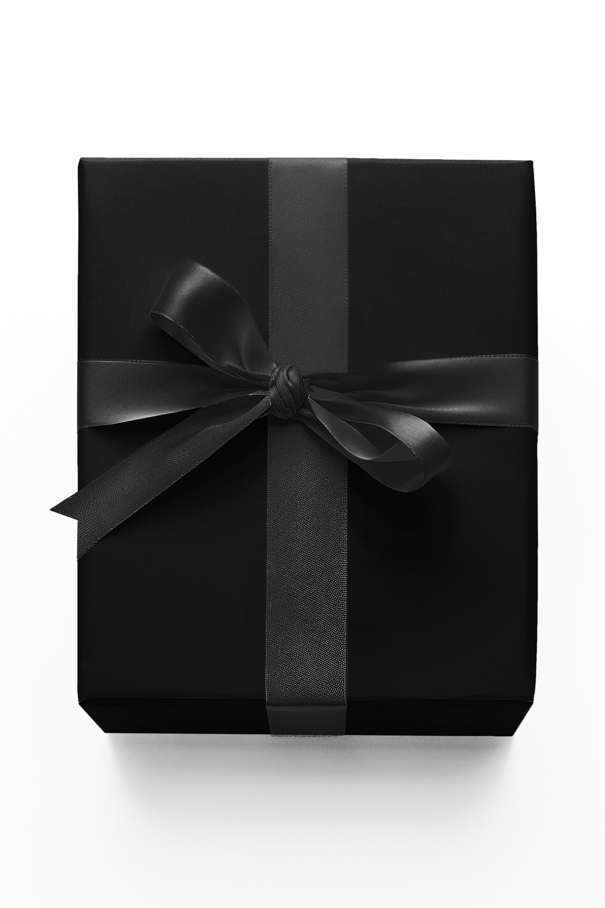 Solid Black Wrapping Paper - Etsy