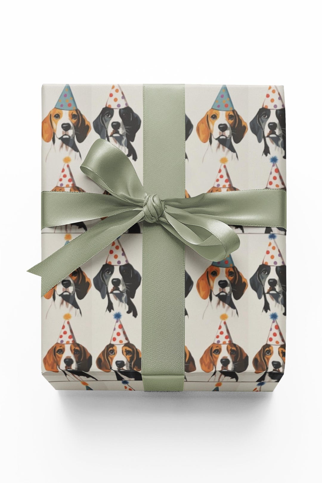Beagle Dog Wrapping Paper, Cute Party Dog Gift Wrap, Birthday, Party ...