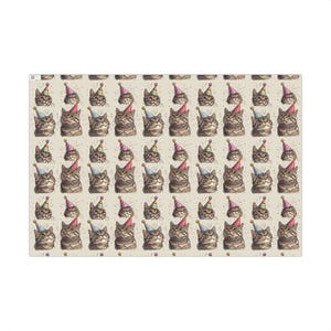 Cat Birthday Wrapping Paper, The Perfect Gift Wrap for Cat Lovers, Cute Funny Animal Wrapping Sheet image 9