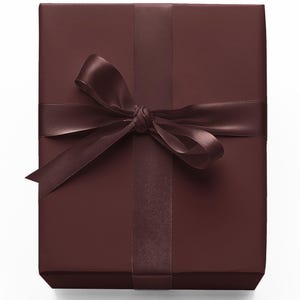 Wine Wrapping Paper | Matte Gift Wrap | Solid Burgundy Gift Wrap | Elegant Minimalist Wrapping
