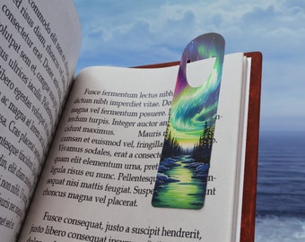 Aluminum Bookmark, Northern Lights