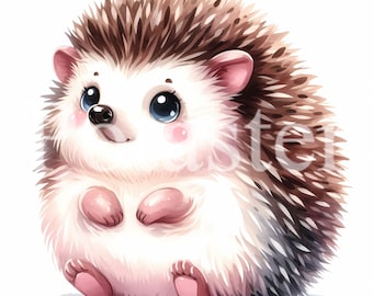 5 Cute hedgehog clipart hedgehog watercolor clipart cute watercolor aquarel hedgehog baby hedgehog gift kid instant download commercial use