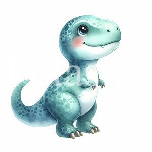 5 Cute dinosaur clipart dinosaur watercolor clipart cute watercolor clipart aquarel dinosaur gift for kids instant download commercial use