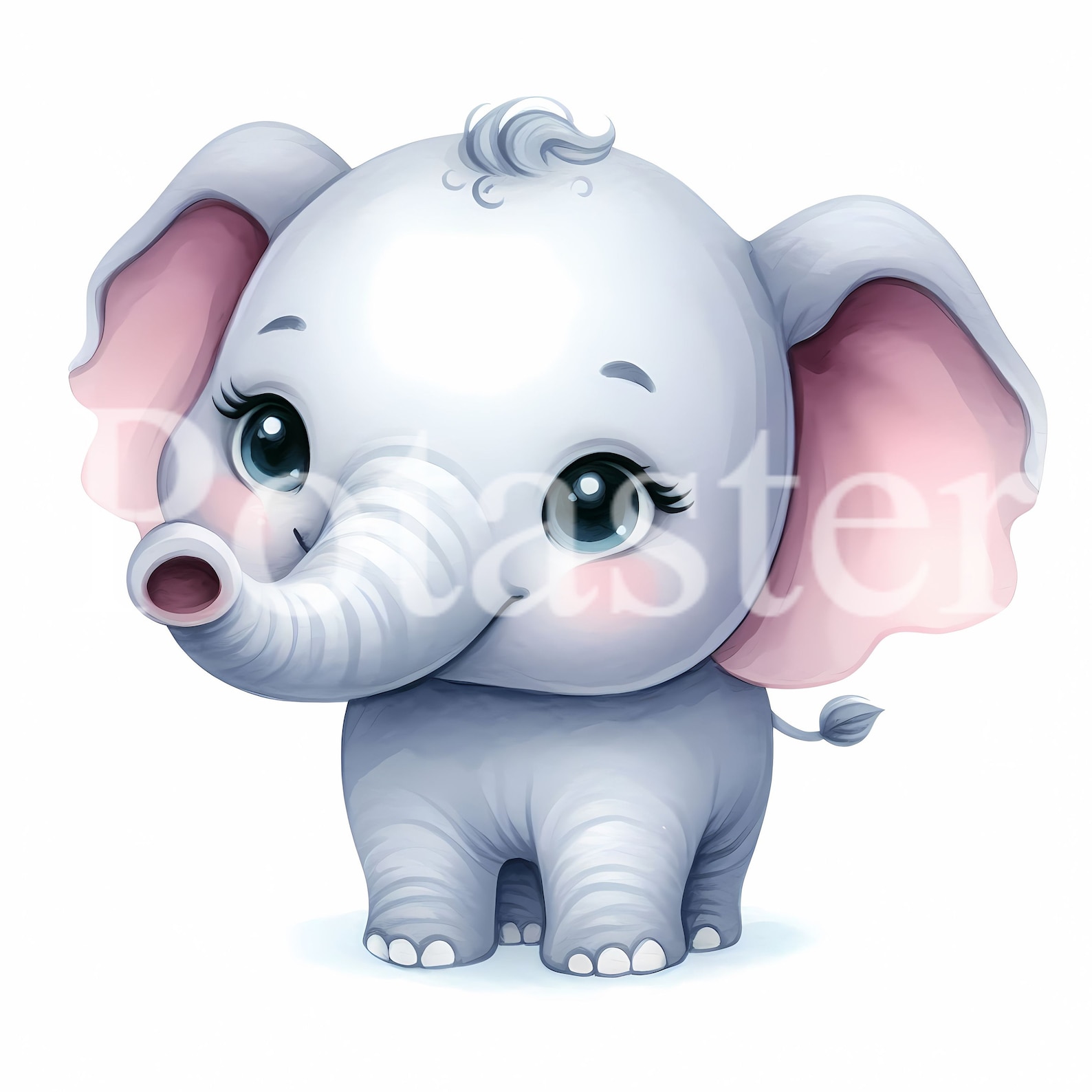 Watercolor Baby Elephant Clipart, Nursery Art (digital Download) - Etsy