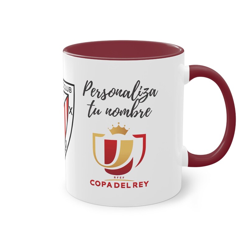 taza atletic club de bilbao, taza personalizada atletic club de bilbao, taza campeon de copa del rey 2024, iker muniain taza atletic bilbao imagen 6