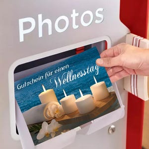 母の日のギフトとして、またはパートナーや奥様へのウェルネスバウチャーカードを、写真、デジタルJPG、PDF印刷テンプレートとしてすぐにダウンロードできます。