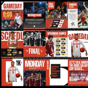 12 Canva Template Pack for Sports Teams – Easy and Customizable