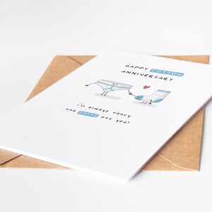 2nd Anniversary Card, Cotton Milestone: I'll Always Fancy The Pants Off You image 5