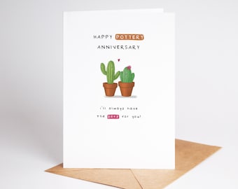 9th Anniversary Card, Pottery Milestone: I'll Always Have The Pots For You