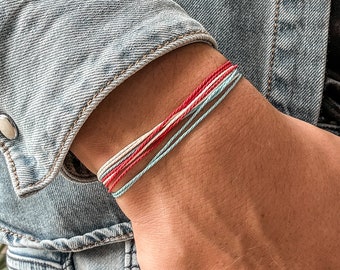 Boho Surfer Armband Dames & Heren | Handgemaakte surferarmband | Strandaccessoires Festivalsieraden | Waterdicht + verstelbaar