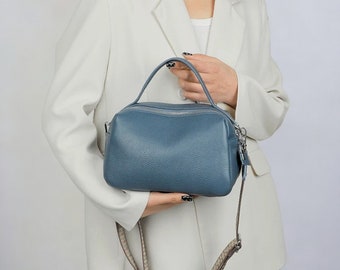 Women's Crossbody Bags | Genuine Leather Bag | Vintage Tote Bag | Boston Handbag | Female Shoulder Bags | Gift for Her | Ladies Bag |