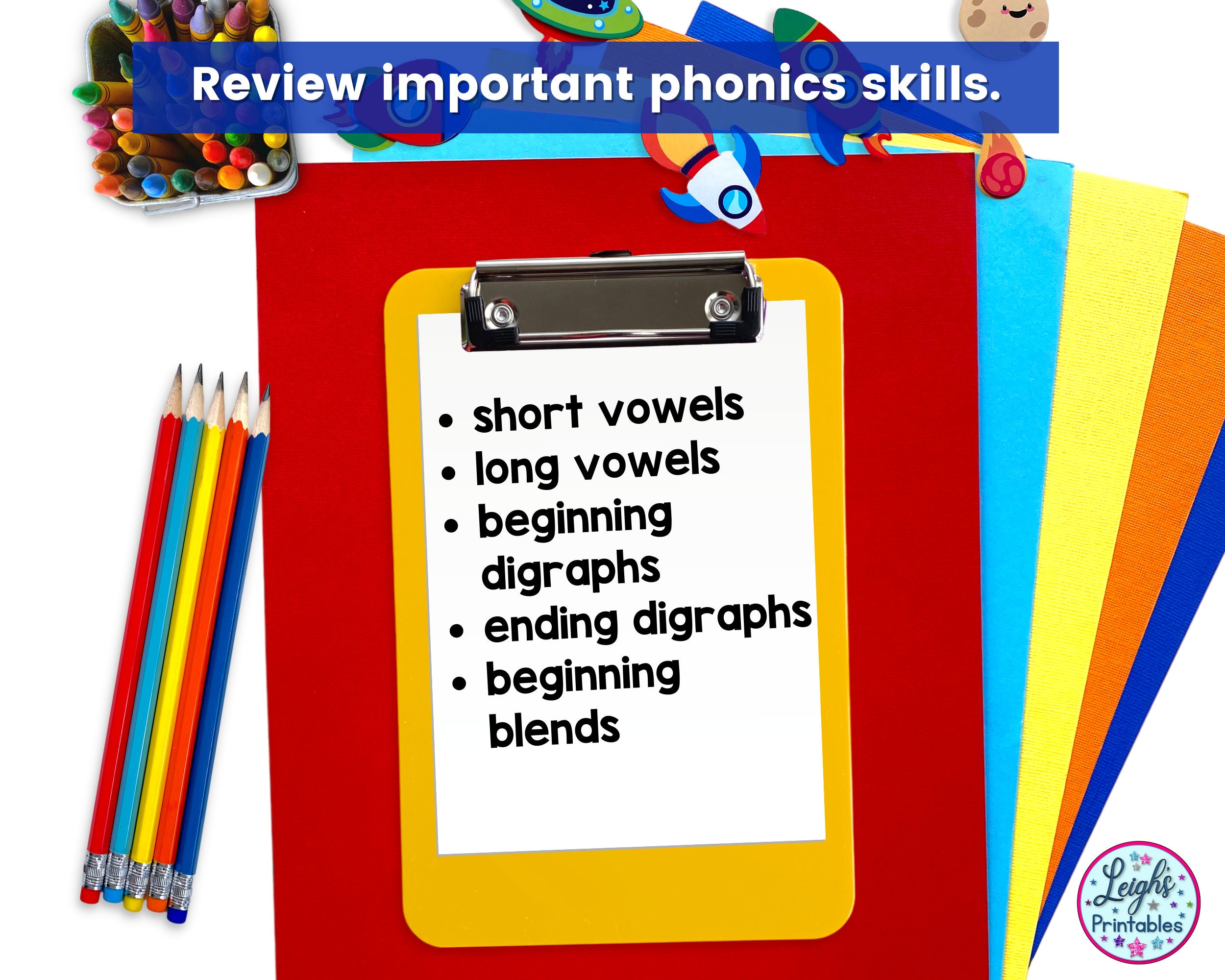 Phonics Color by Code for Short Vowels, Long Vowels, Blends, and ...