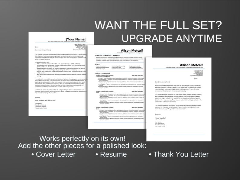 Professional Reference List Template | Construction Project Manager ...
