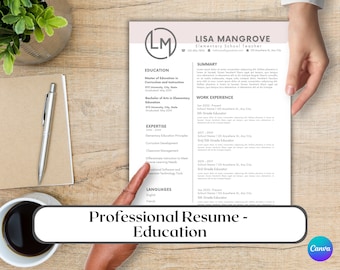 Resume for Educators | School Teacher Resume | Substitute Teacher Cover Letter | List of References Template