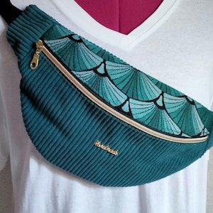 sac banane  vert canard