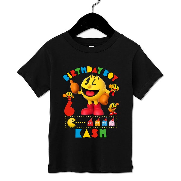 Video Game Birthday Shirt, Pacman Birthday Shirt, Gaming Shirt, Pacman tshirt, Pacman Family Shirt
