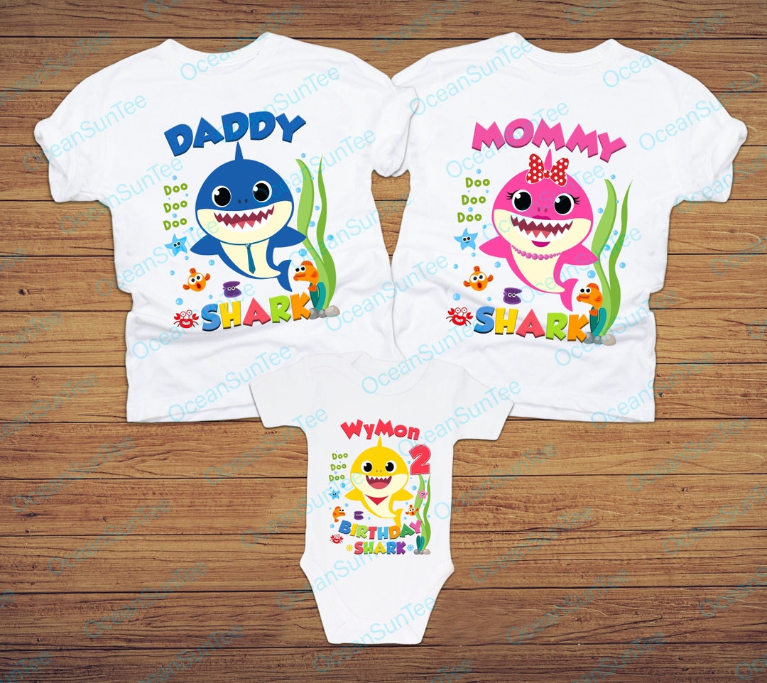 Apparel Baby Shark Family Birthday Shirts Nickelodeon Shirts Best