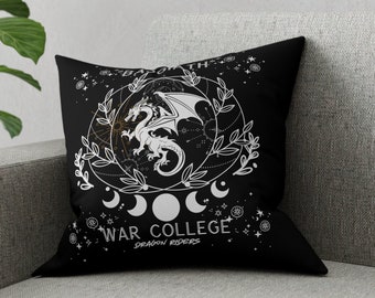 Fourth Wing/Basgiath/War College/Dragon Rider/Fantasy book lovers/Bookish/Broadcloth Pillow