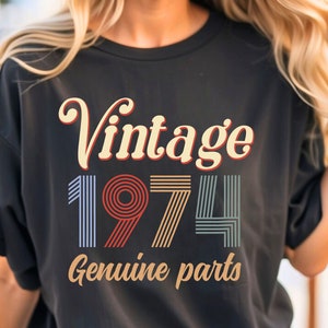 Vintage 50th Birthday Shirt, Retro 1974 Shirt, Vintage T Shirt, 50th Birthday Gift for Women, 50th Birthday Shirt Men, Vintage Shirts