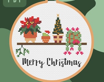 Cross Stitch Pattern 'Christmas Plants'