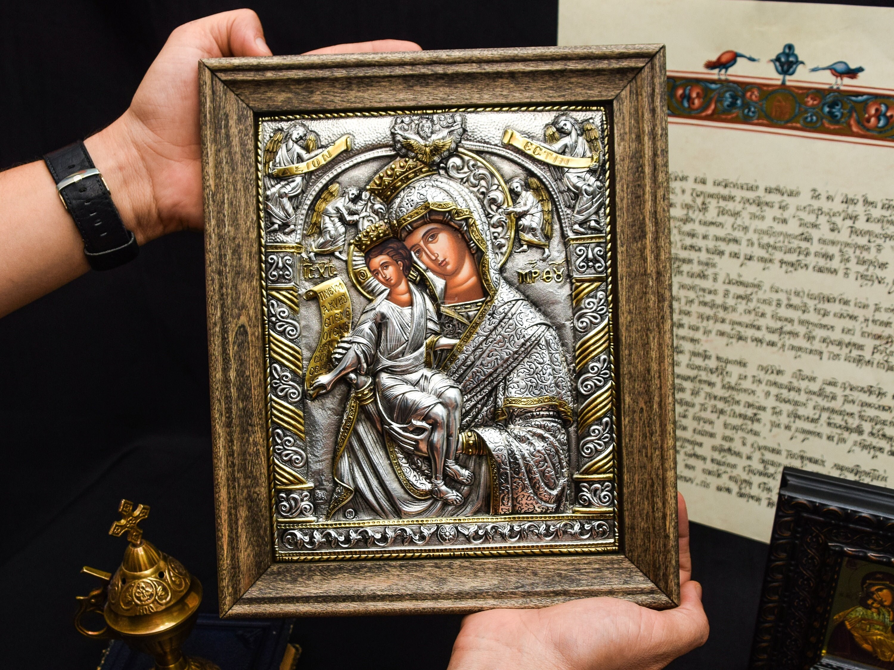 Axion Esti Orthodox Icon for Religious Altar • Christianity Gift ...