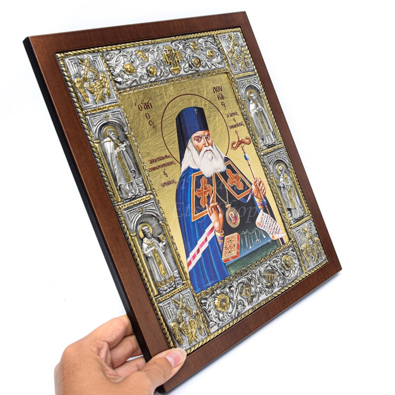 Priest Frame Saint Luke the Doctor, Healing Priest Miraculous Gift, Greek Orthodox ...