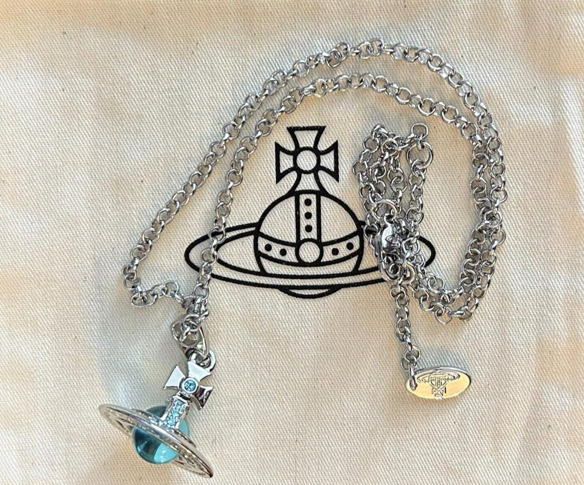 Vivienne westwood blue orb necklace - Etsy 日本