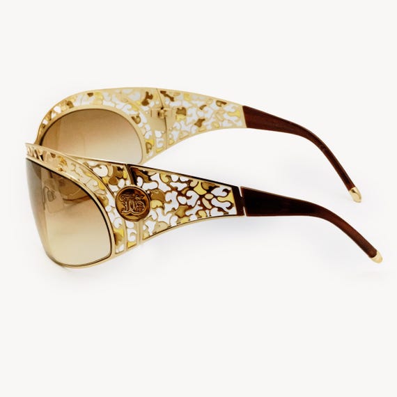 John Galliano JG0010 COL.28F – Gold & Brown Gradient Sunglasses - Etsy