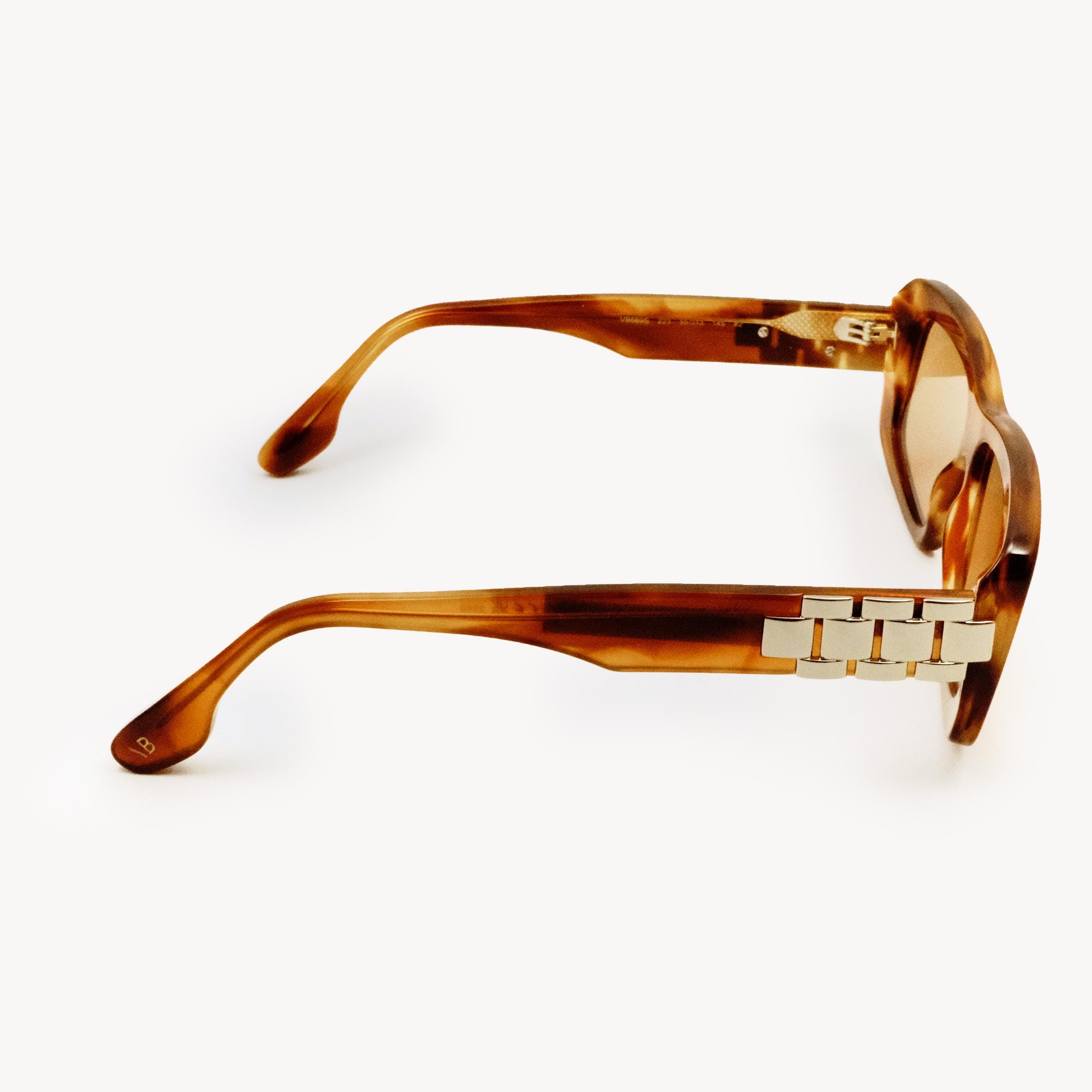 Victoria Beckham VB669S 223 Brown Sunglasses – Rectangular  display picture 1