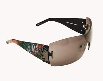 Vintage Y2K UNISEX Over Tinted Ed Hardy Sunglasses. Black Ed  display picture 1