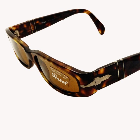 Brown Tortoiseshell Rectangular Persol Sunglasses… - image 2