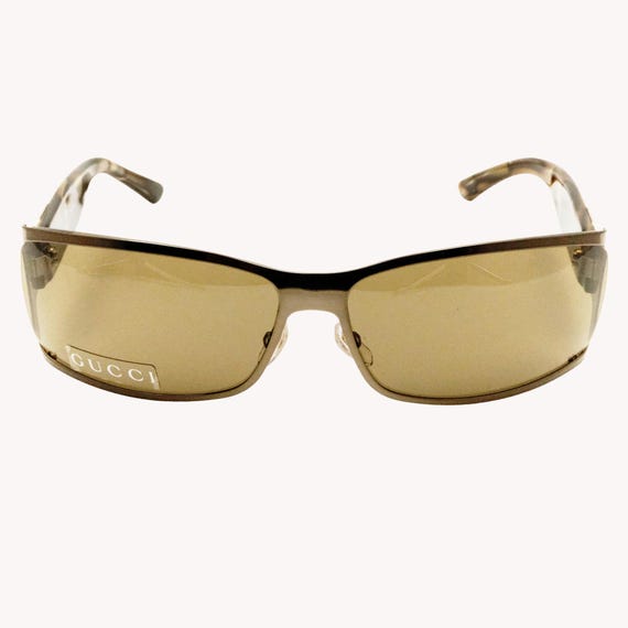 Gucci GG2798/S Rectangular Brown Acetate Sunglass… - image 2
