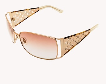 Gucci GG2832/S Rose Gold Shield Sunglasses With Gradient Lenses