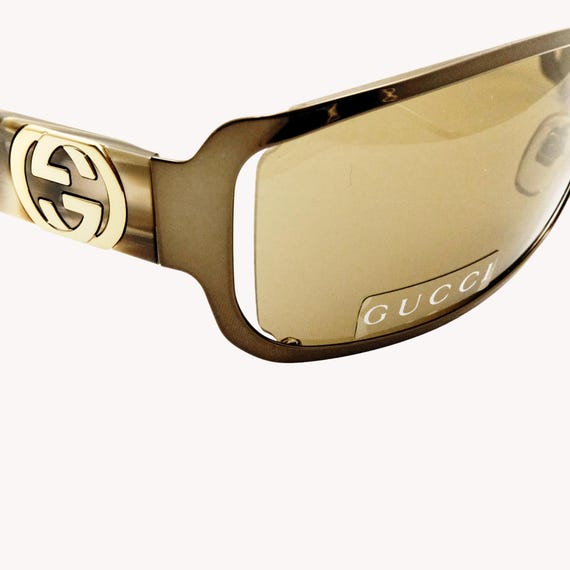 Gucci GG2798/S Rectangular Brown Acetate Sunglass… - image 9