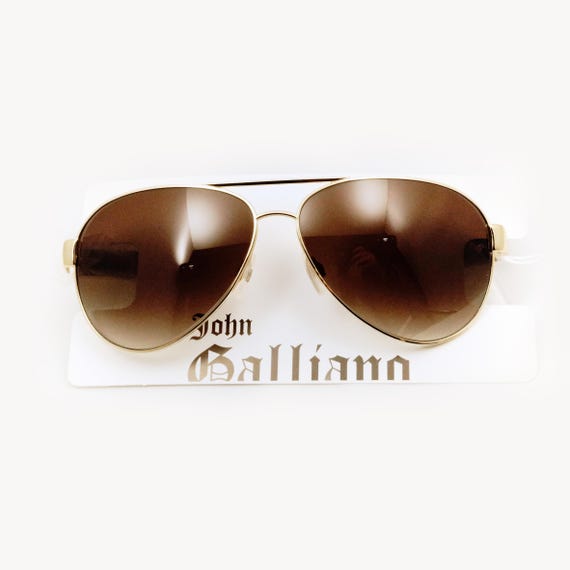 John Galliano JG0015 Col.28p – Gold & Brown Gradient Sunglasses - Etsy