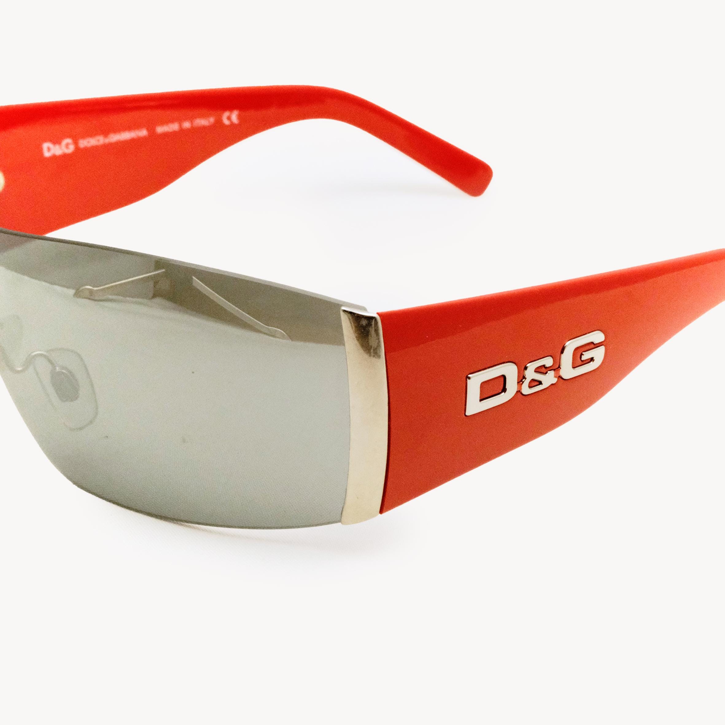 Dolce & Gabbana 8026 Red / Silver Sunglasses - Etsy