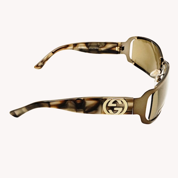 Gucci GG2798/S Rectangular Brown Acetate Sunglass… - image 6